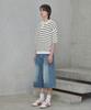 GLW Striped Collar Half Knit Ivory