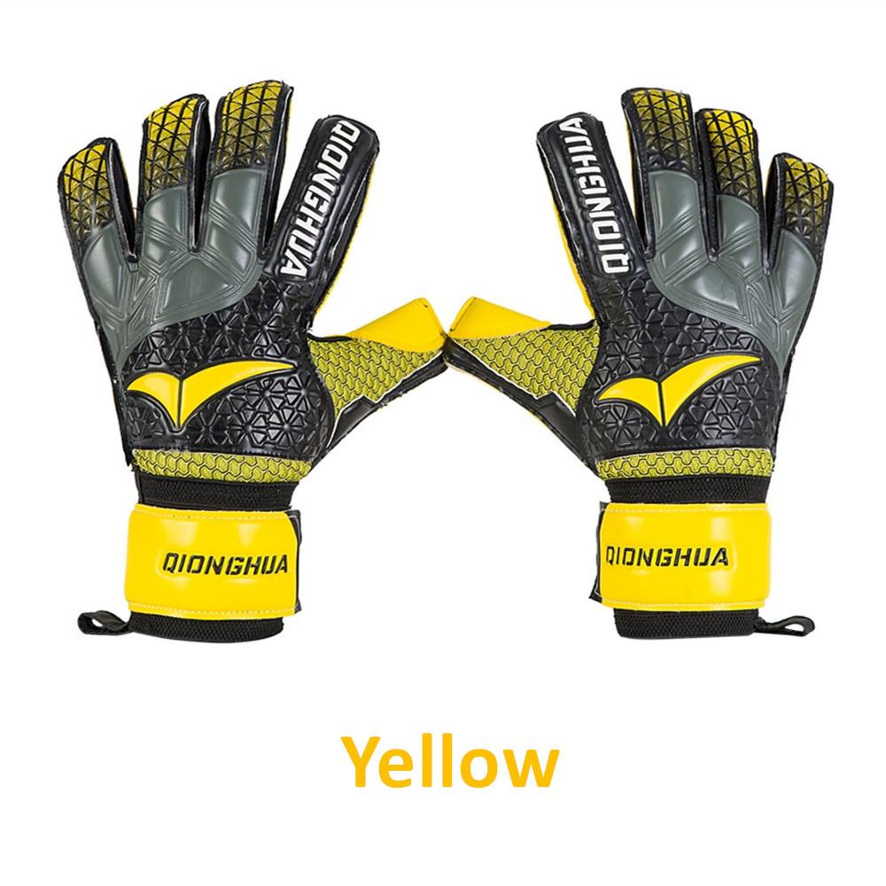 Professionelle Torwarthandschuhe Schwarz Blau Fußballhandschuhe Zubehör Training Latex Größe 7-10