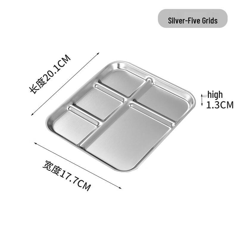 5-Compartment BBQ Dipping Sauce Plate