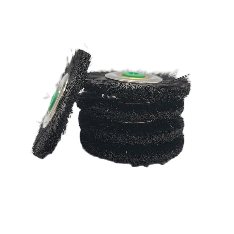 5Pcs Dental Laboratory Materials Latch Polishing Brush Wheel Rotary Tools Lab Black Bristle Hair Buff 48mm Micro Motor Dentistry