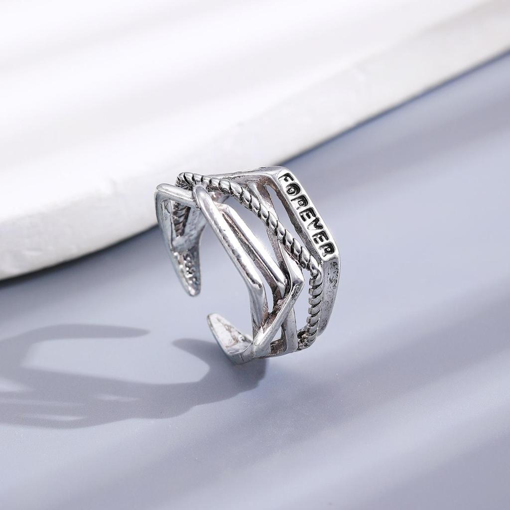 High-End Cross-Border Fashion Bow Ring for Women - European & American Style Open Index Finger Accessory