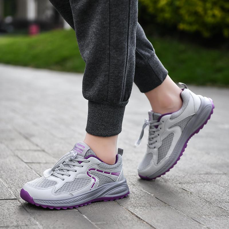Women's Spring Autumn Anti-slip Soft-soled Breathable Walking Shoes Comfortable Leisure Sports Footwear for Travel And Daily Use
