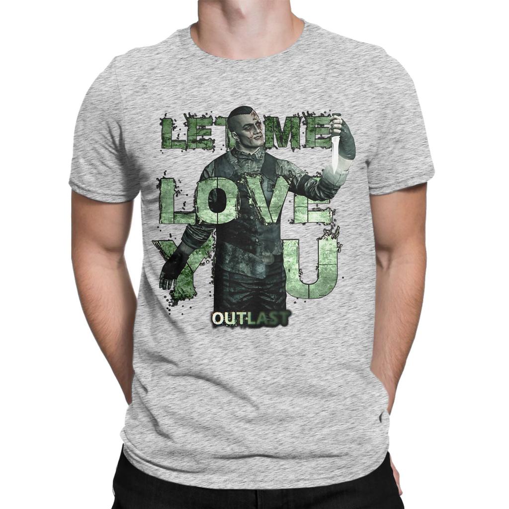 Outlast Eddie Gluskin Unisex T Shirts Casual Tee Shirt Short Sleeve Round Collar Tshirts Pure Cotton Gift Idea Tops