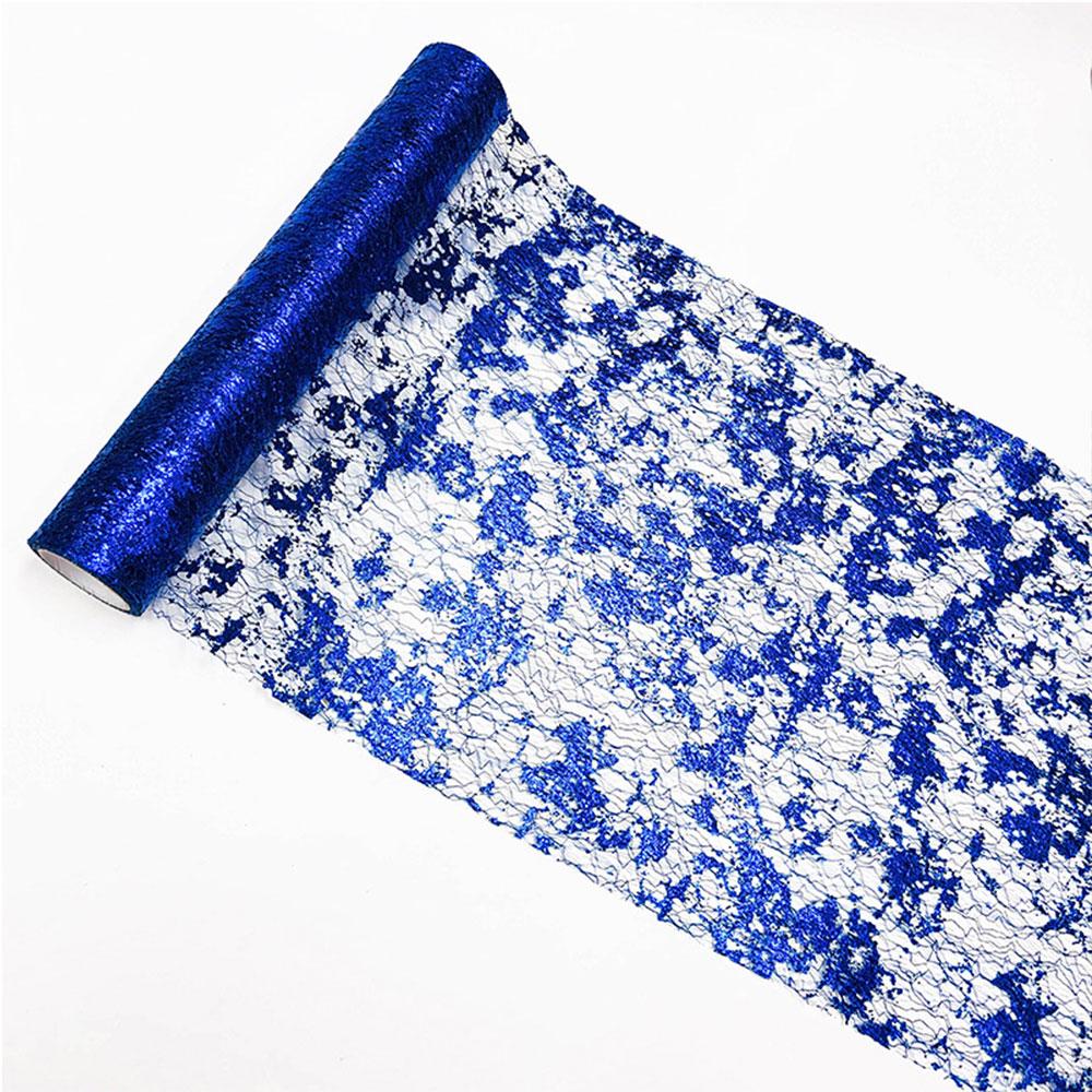 11 In Wide Sequin Glitter Table Runner Metallic Mesh Gold Fabric for Table Decor Christmas Wedding Birthday Supplies Decorations