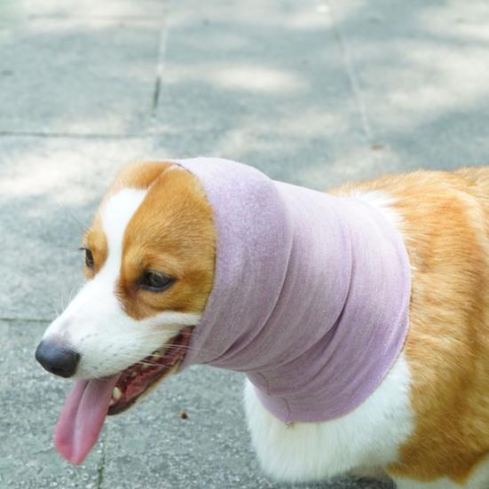 Ohrpolster ohne Klappe, zur Linderung von Angstzuständen, Haarschutz für langhaarige Hunde, beruhigender Hund