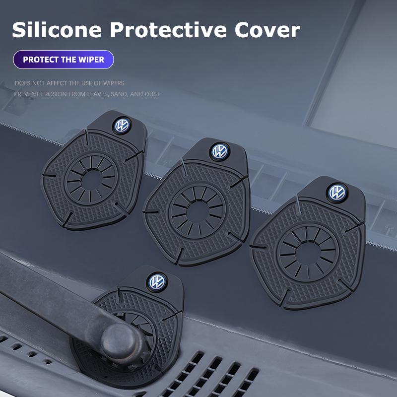 Car Wiper Base Protective Cover Silicone Dustproof Cap For Volkswagen VW Polo Golf T5 Caddy T4 Touran GTI Passat Scirocco Tiguan zf0