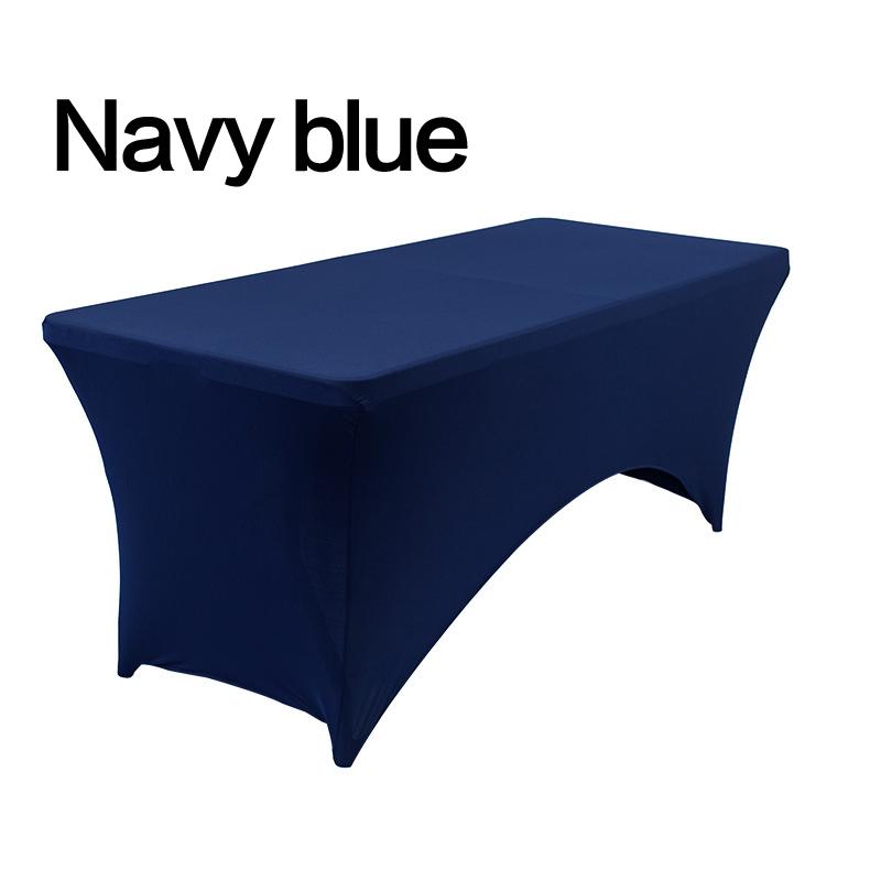 Fashion Luxury Cocktail Hotel High Stretch Wedding Hotel Birthday Table Cover Elastic Table Long Table Cloth Set Tablecloth Decoration