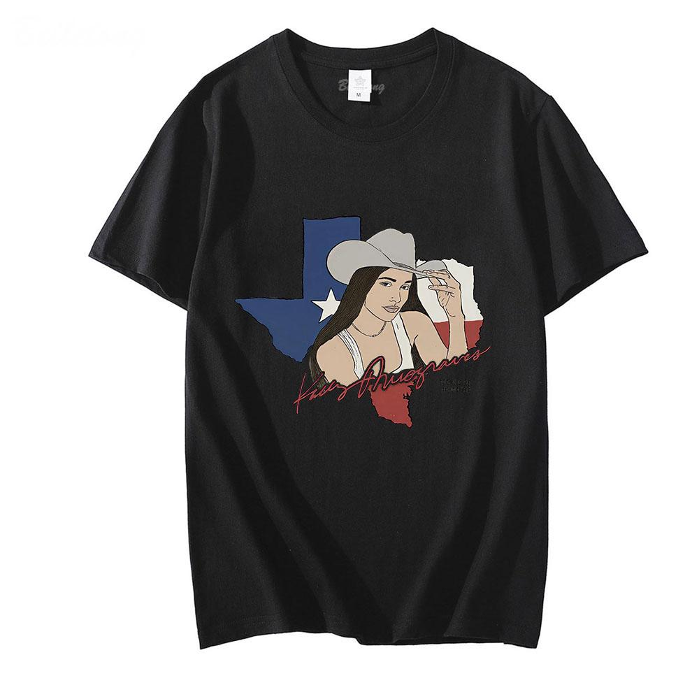 

Kacey Musgraves T-Shirt 100% Cotton Short Sleeve Round Neck Tees Women Men Casual Fashion Streetwear Graphic Printing Top Summer XS чёрный