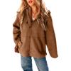 2025 Amazon wish European and American foreign trade autumn and winter new women's clothing casual hooded plush top coat