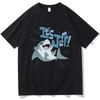Kawaii Jeff Der Landhai T-Shirt Kurzarm Mode Baumwolle T-Shirt Grafikdruck Gothic Retro T-Shirt Camisetas Weiche T-Shirts