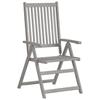 VidaXL Lot de 4 Chaises Inclinables de Jardin avec Coussins, Sièges de Terrasse, Chaises de Salle à Manger, Meubles de Patio 3065381