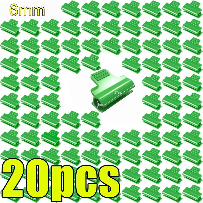 Greenhouse Film Clips Sunshade Net Fixing Clamp for Fiberglass Arch Hoop Grow Tunnel Garden Greenhouse Accessories Snap Clamp
