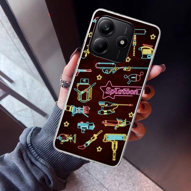 Game S-Splatoons Phone Case For Xiaomi Redmi Note 10 11 12 13 14 15 Pro Plus 11S 12S 14S 11T 11E 10S Soft TPU Back Cover Redmi N