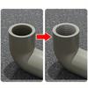 2Pcs Universal Water Pipe Hole Opener 4/6 Point & 1 Inch Hex Shank Drill Bit for Pipe Tapping