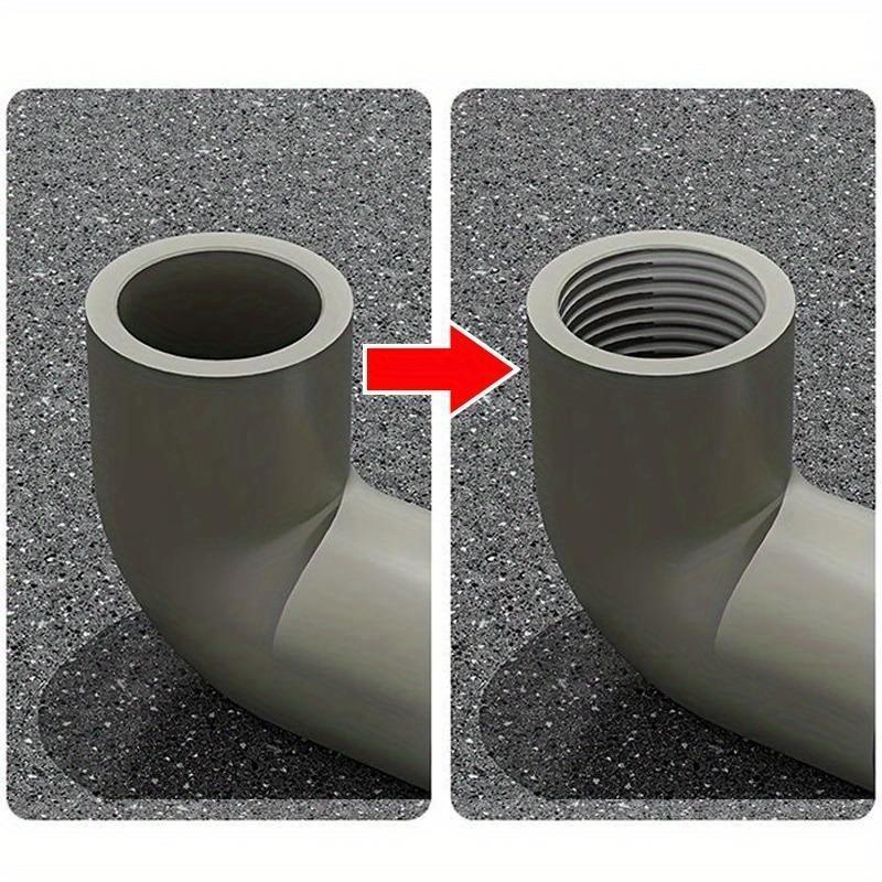 2Pcs Universal Water Pipe Hole Opener 4/6 Point & 1 Inch Hex Shank Drill Bit for Pipe Tapping