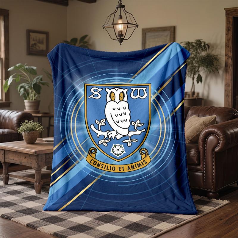 Coperta in Pile a Tema Sheffield Wednesday Morbida e Accogliente Coperta in Peluche per Camera da Letto Divano Viaggio
