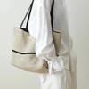 New High-end Light Luxury Cotton-linen Shoulder Bag, Large-capacity Commuter Handbag, Casual Versatile Tote Bag