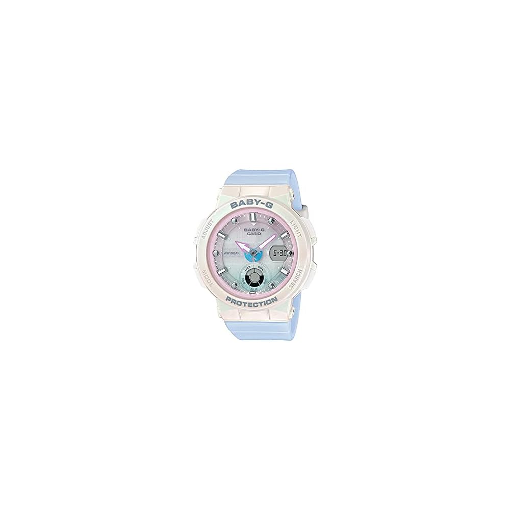 Casio Baby-G BGA-250-7A3 Analog-Digital Watch Waterproof Pink Blue for Women Kids