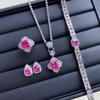 Sace Gems Classic Copper Alloy Zircon Ring Earrings Pendant Necklace Jewelry Sets Wedding Party Gifts