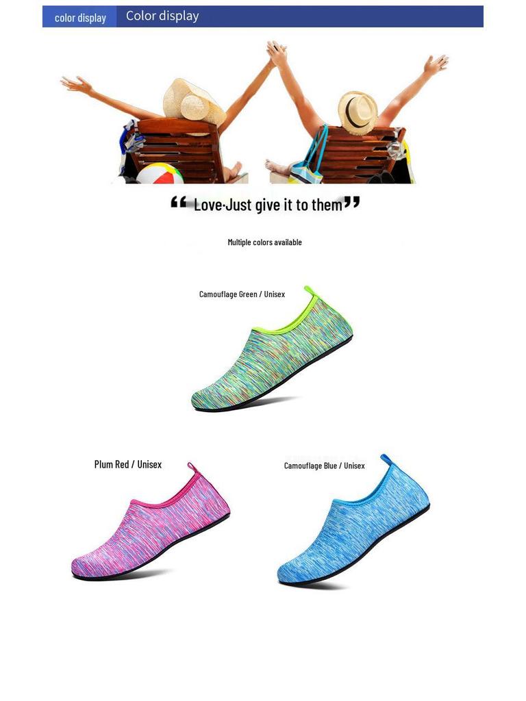 Unisex Creek Shoes: Soft Barefoot Beach & Diving Shoes, Treadmill Footwear, Beach Socks, Wading & Swimming Shoes