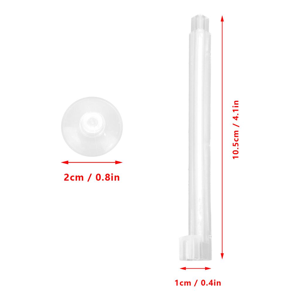 Aquarium Bar, Fish Bubble Release Tube with 3 Suction Cups, Plastic Transparent Bubble Tube for Fish Decoration and Oxygenation