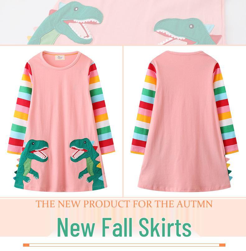 2026 New Style European & American Girls' Long Sleeve Princess Dress - Baby Spring/Autumn