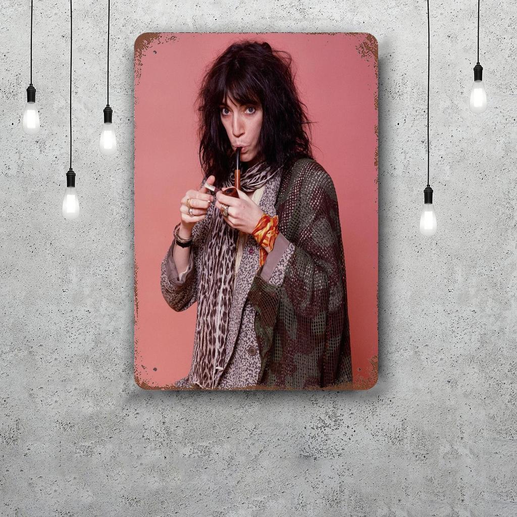 Patti Smith Retro Vintage Tin Sign Poster Decorative Plaque Metal Plate Wall Decor