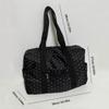 Lightweight Large Capacity Shoulder Bag Bow Printing Travel Tote Bag Polka Dot Gym Bag  Streetwear