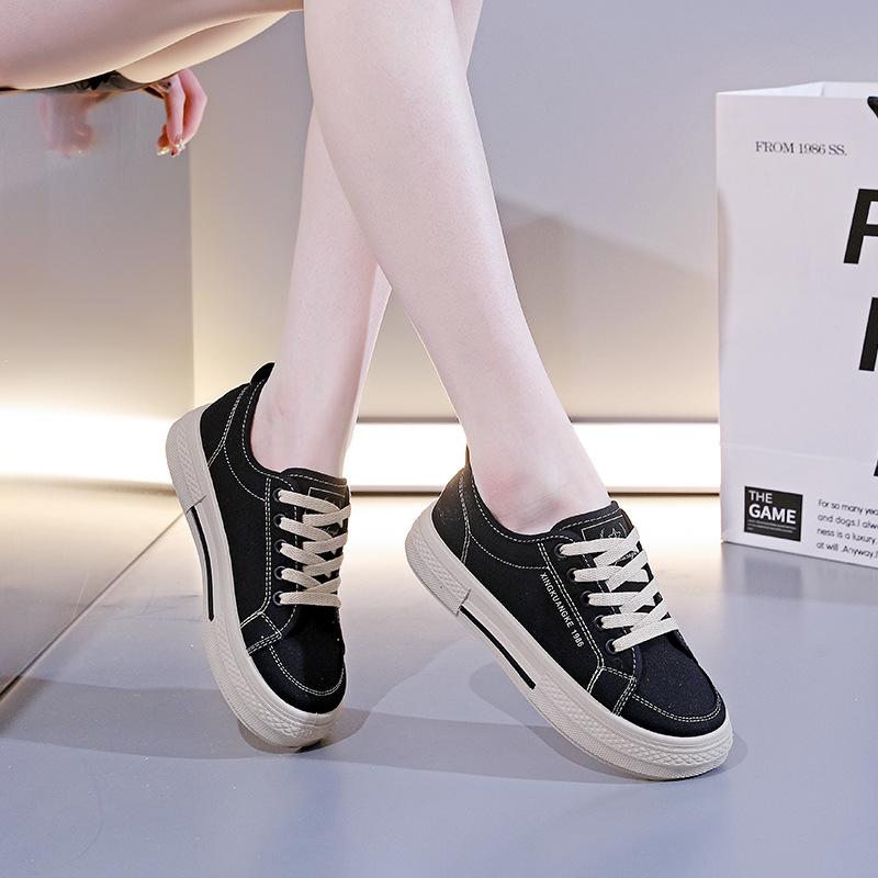 Canvas shoes women's spring summer new breathable student board shoes Korean version versatile explosion 2025 casual shoes RL-211