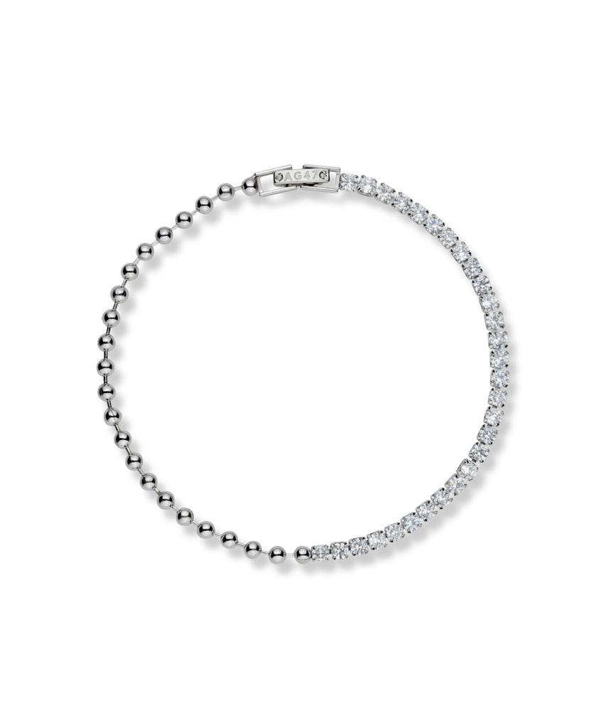 Ag47 I Need. Bracelet -18 Ball 3Mm Cubic Chains Mixed