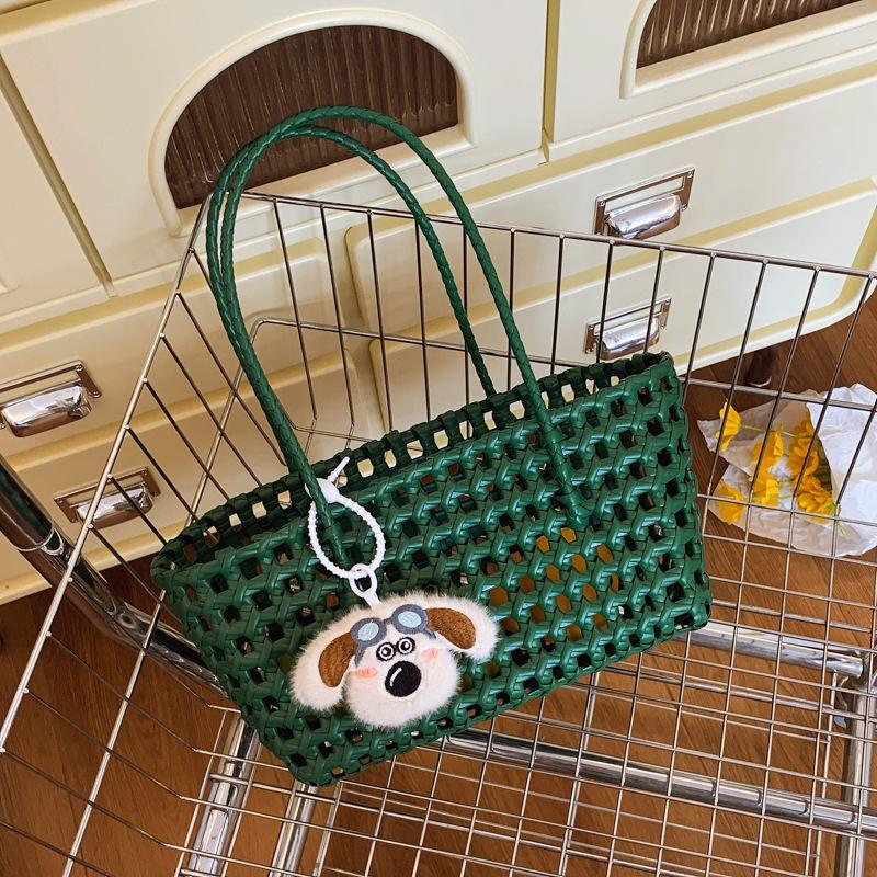 

Summer new trend versatile woven beach bag portable shoulder vegetable basket