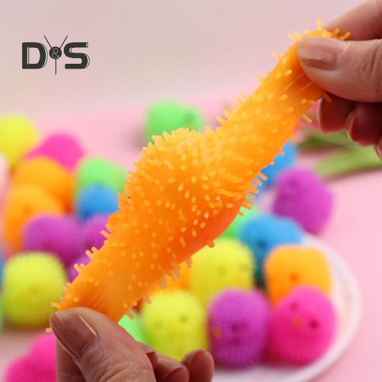 12Pcs LED Puffer Balls Easter Eggs Glowing Toys for Kids Light Up Squeeze Sensory Ball Fidget Toys Easter Egg Fillers Party Favors Easter Basket