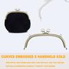 Metal Clutch Kiss Clasp Lock Lightweight with Pearl Coin Bag Kiss Clasp Lock DIY Craft Frame Coin Purse Lock Handbag Accessories
