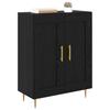 Sideboard In Black Oak Look 69.5 X 34 X 90 Cm