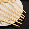 4Pcs Cutlery Set Black Gold Dinnerware Stainless Steel Silverware Knife Fork Spoon Tableware Flatware Set Kitchen Accessories
