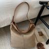 Stylish Commuter Large-capacity Tote Bag Women's Autumn New Suede Retro Fashion Casual Shoulder Bag Bag
