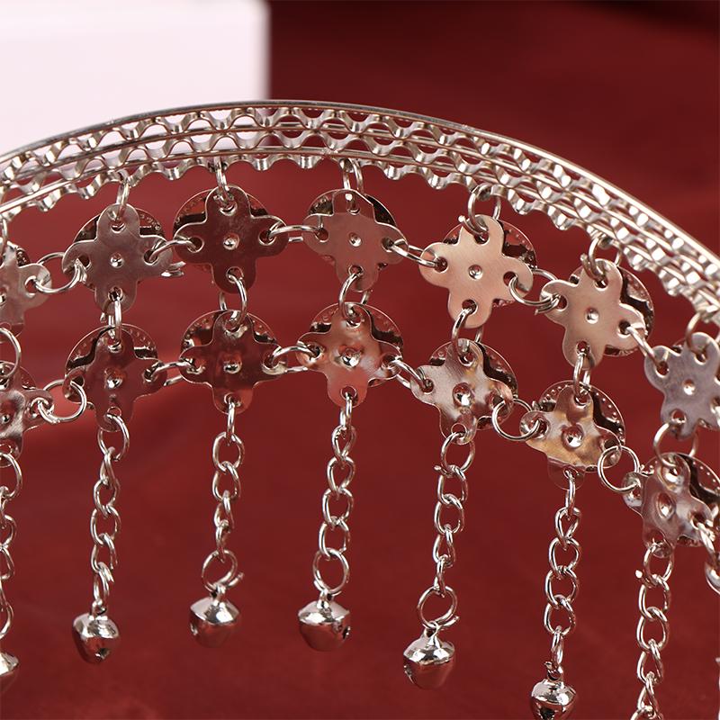1Pc Women Belly Dance Hairpin Coins Tassels Gypsy Headband Indian Dance Performance Clothing Accessories Head Chain