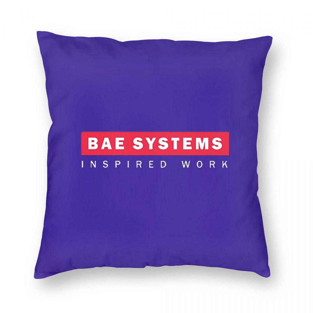 BAE Systems Британский Логотип Классическая Квадратная Наволочка Наволочка Подушка Декоративная Подушка для Дома Спальни Автомобиля 12x12Inch
