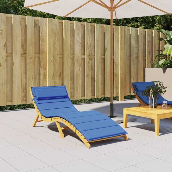 VidaXL Royal Blue Sun Lounger Cushion 180x60x4 Cm Oxford Fabric, Cushion, Seat Cushion, Patio Cushion 361862