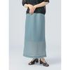 [Beams Heart] Skirt Sheer Cardboard Narrow Skirt Ladies SAX ONE SIZE