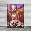 One Punch Man Janos, Saitama Hot Blooded Animație Poster și imprimare Decor Artă de perete Pânză Pictură pentru camera de zi Imprimare artistică fără cadru