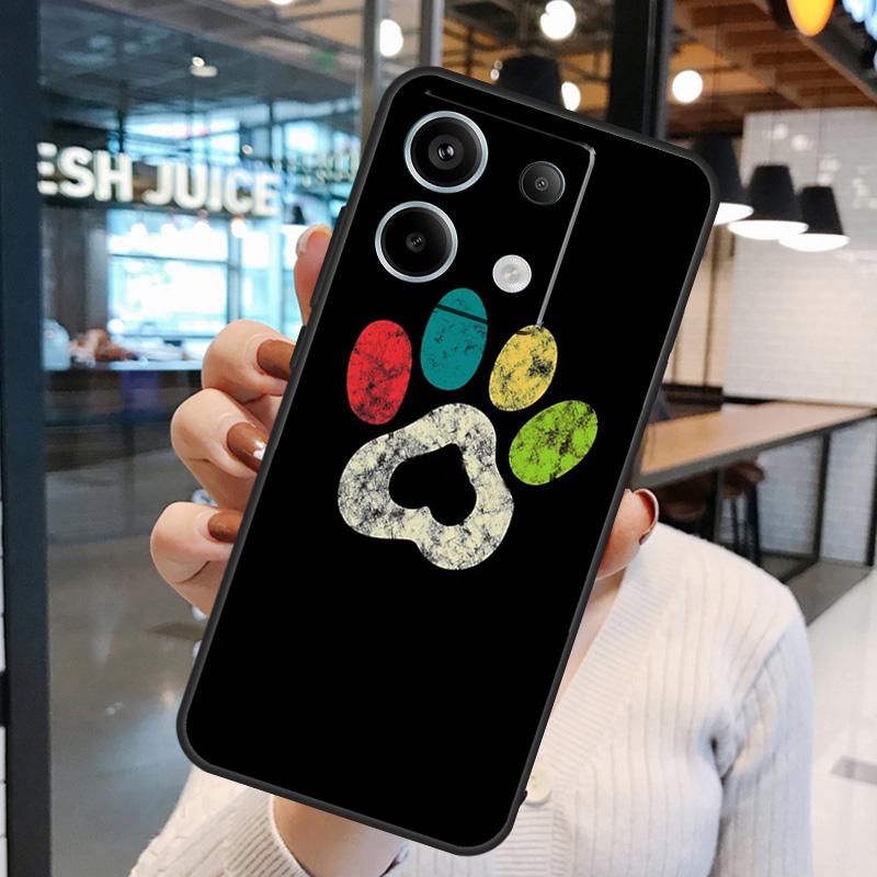 Hundepfote Pfote Buntes Muster Hülle Für Xiaomi Redmi Note 11 9 10 12 13 Pro Plus 9S 10S 11S 12S Remdi 13 12 C 9C 10C Abdeckung