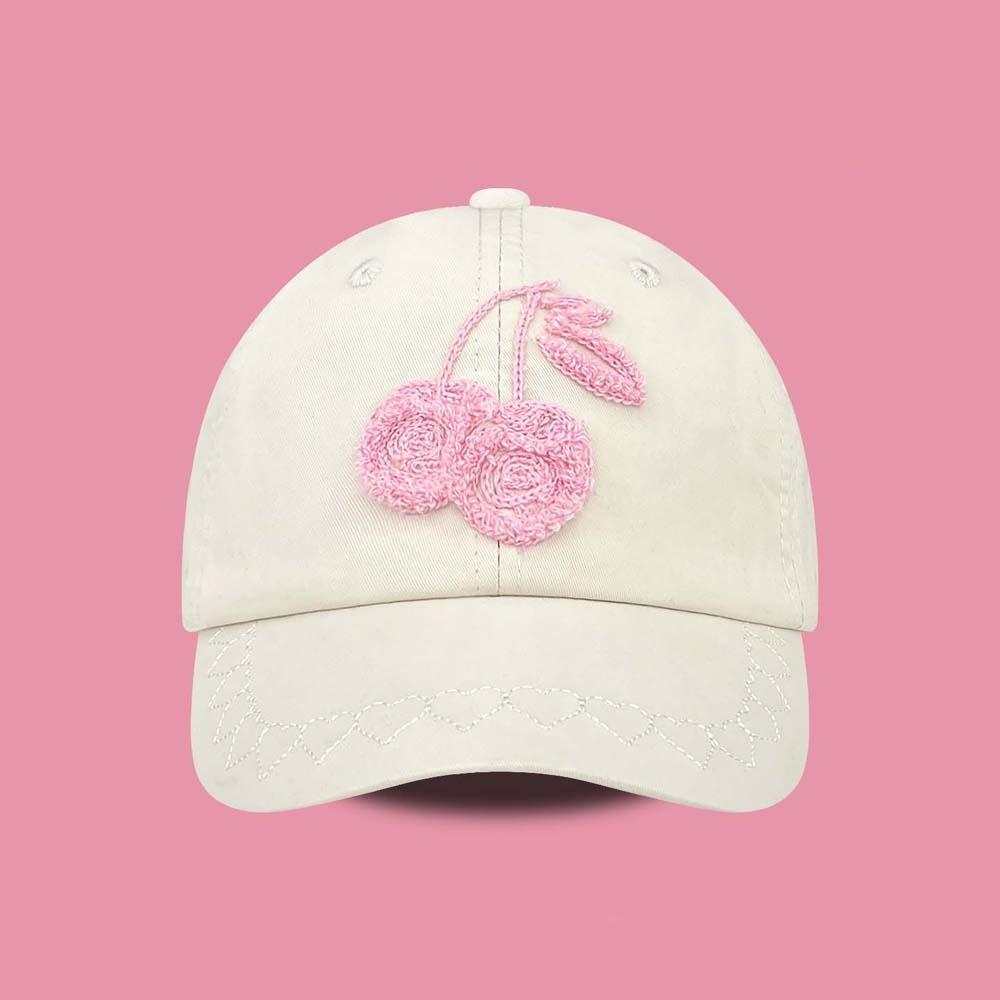 Sunscreen Cherry Baseball Cap Adjustable Sunshade Casquette Casual Embroidered Peaked Hat  Sports