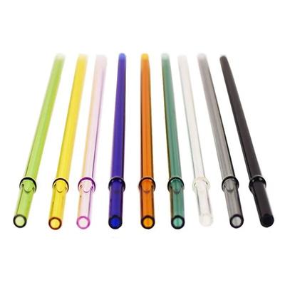 Glass Straw Accessories Straw Cup Replacement Non-slip Buckle Color Glass Drinking Straw
