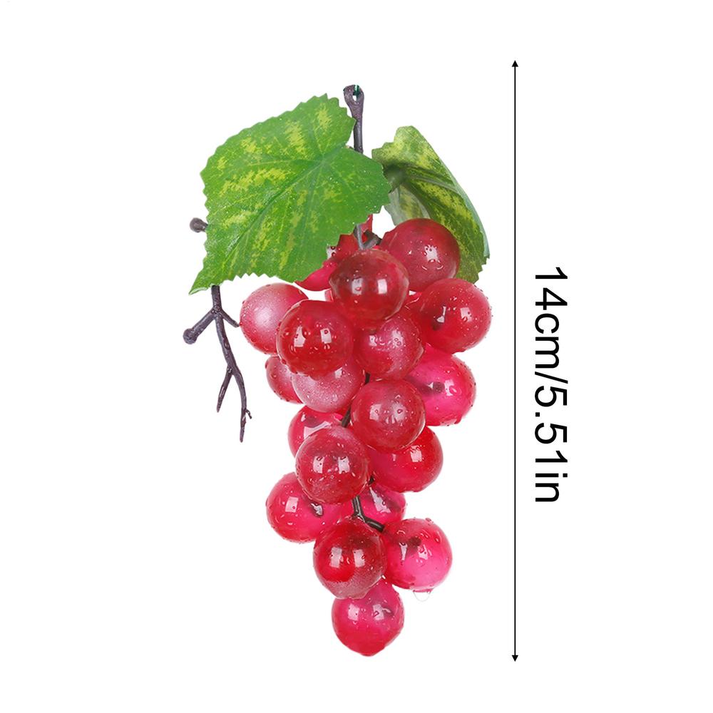 

Fake Fruit Realistic Artificial Photography Props Faux Grapes Dinner Party Decor for Home Kitchen Dining Room Restaurant Wedding 14cm красный