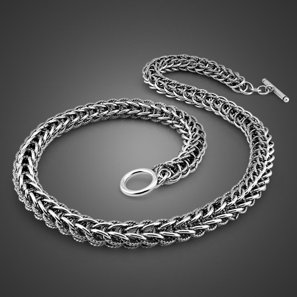 

To Buckle Tornado Necklace Electroplated Thai Silver Men S Popular Retro Lantern Chain Jewelry 51cm