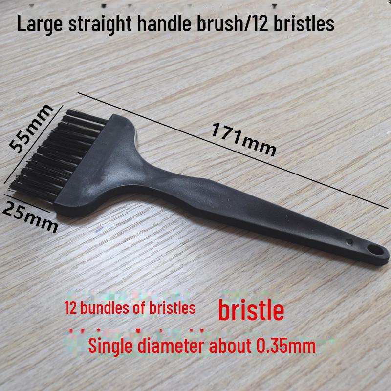 Ensemble de brosses antistatiques pour nettoyer téléphone, ordinateur, poussière de clavier et cartes PCB avec manche rond coudé