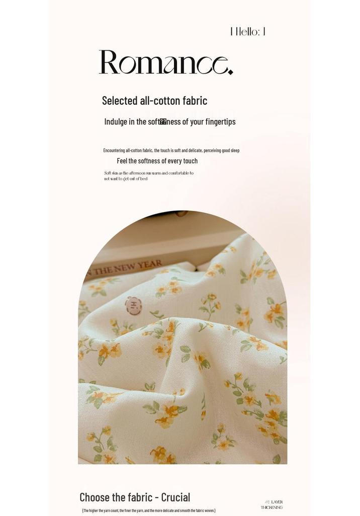 Korean Style Cotton Lace Air Conditioning Quilt - Floral Rabbit Pattern, Machine Washable, Summer Thin and Cool.