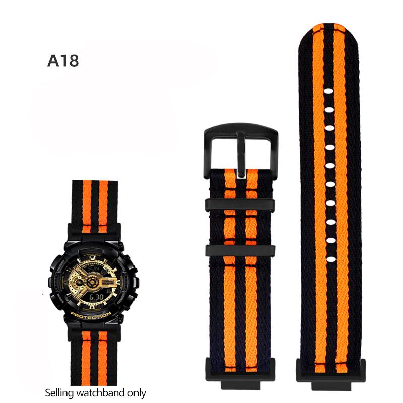 Nylonowy Pasek do Zegarka Canvas Dla GSHOCK Casio DW5600 DW-5600 GA110 GA100 GA120 GM2100 GA2100 GA2110 Zmodyfikowany Pasek Sportowy Pasek