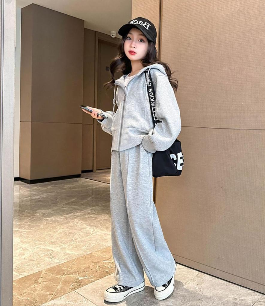 KOSIKINI Tracksuit Junior Long Sleeve Sports Korean Stylish and Cute Loungewear for Spring and Perfect As a Birthday Gift for Preschool and Elementary